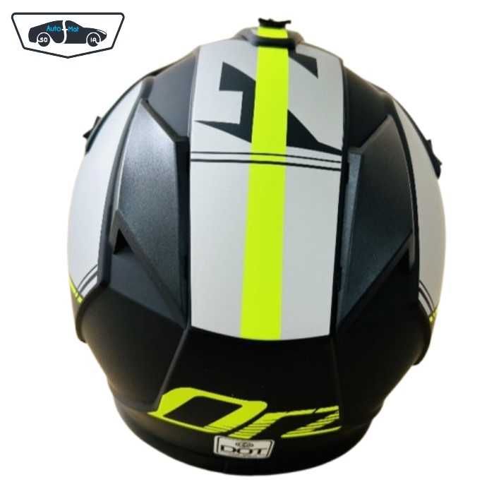 Кросова каска Automat, За мотор, Атв, Вело S, M и L, Черен, неон и сив