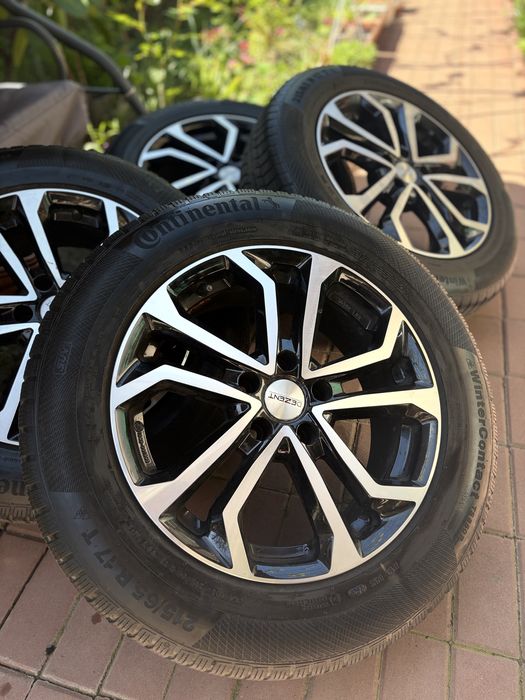 SET 4 JANTE DEZENT R17 + Anvelope Iarna Continental 215 / 65 / R17 TS 850 P