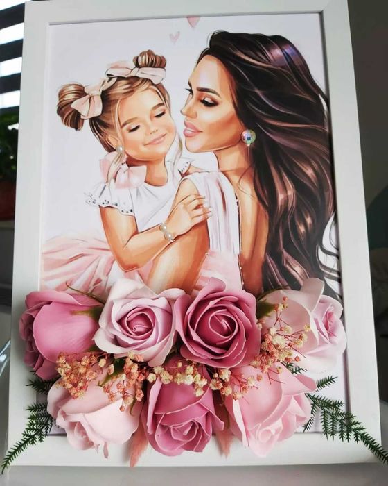 3D Картина със сапунени цветя