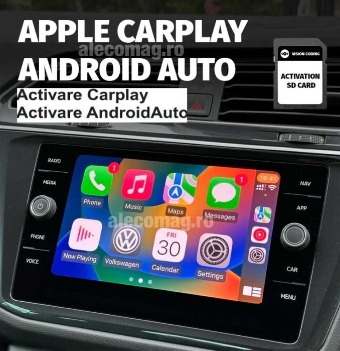 Card SD Activare App-Connect,Carplay,Android Volkswagen, Golf 7,Passat