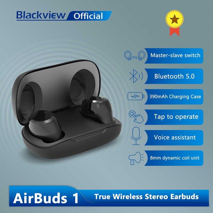 беспроводные наушники Blackview TWS BT AirBuds 1 Black