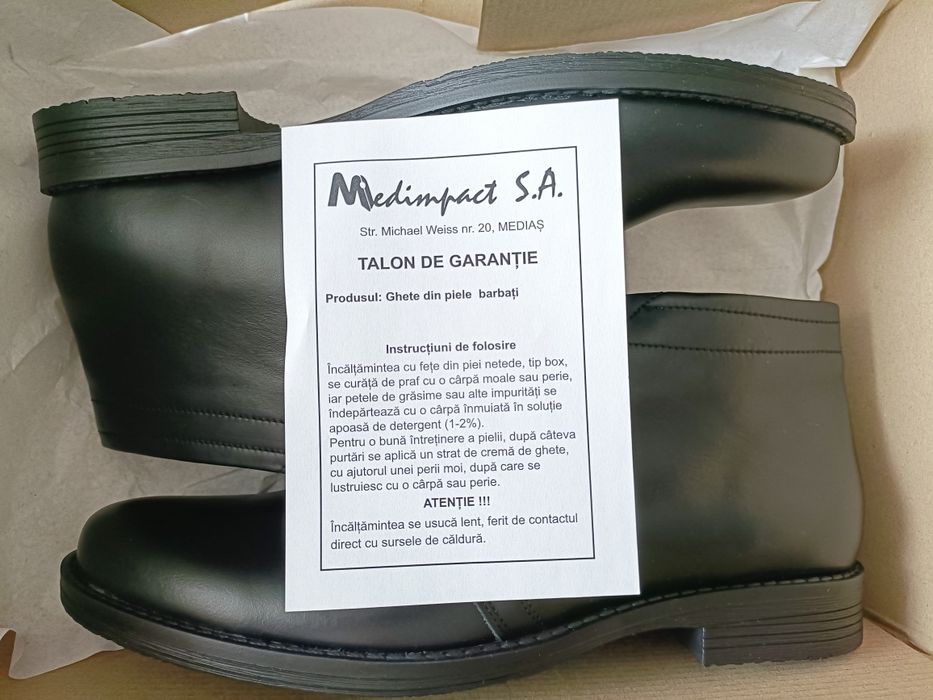 Ghete elegante din piele naturala-noi