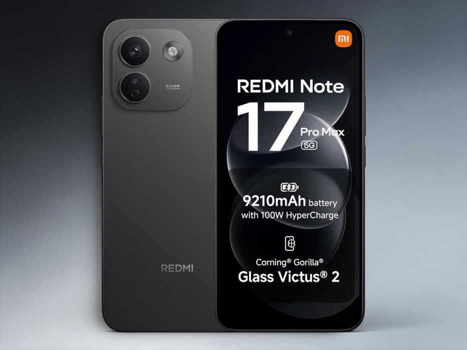 Xiaomi Redmi Note 17 Pro Max 5G 256GB 8RAM Black / Cloud Blush / Green ЧИСТО НОВ! Неразпечатан! 2г. Гаранция!