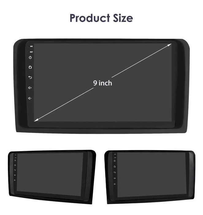 1-8GB Navigatie GPS Mercedes ML W164 X164 GL Carplay Android Auto QLED