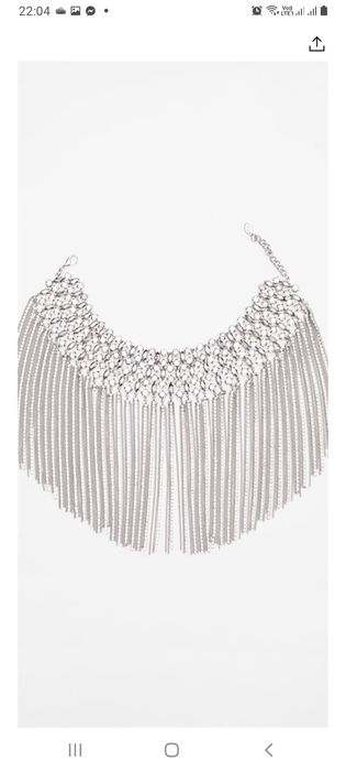 Дамско колие  zara зара, обеца zara зара