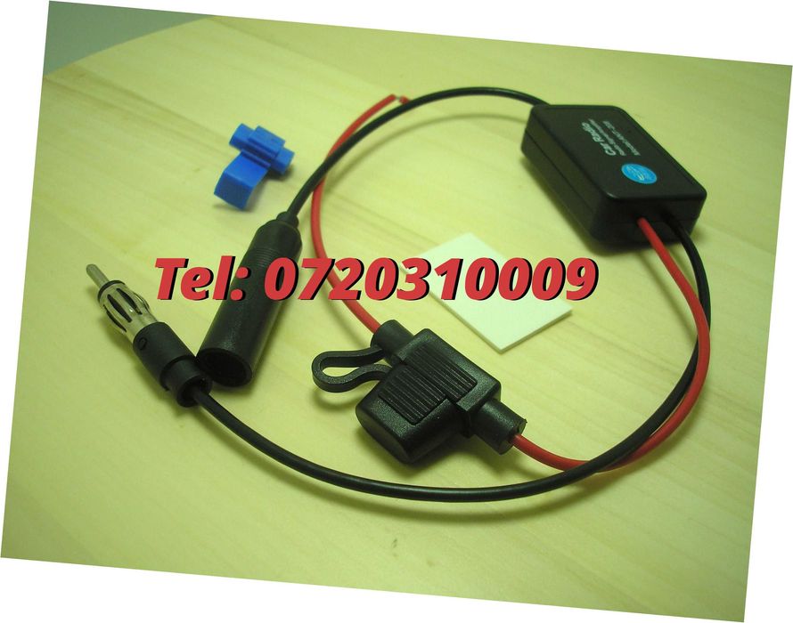 Amplificator De Semnal Antena Radio Auto Fm 12v