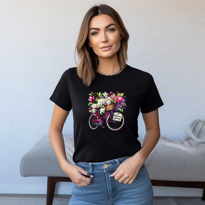 Дамска тениска с цветя, Пролетни модели, Цветя