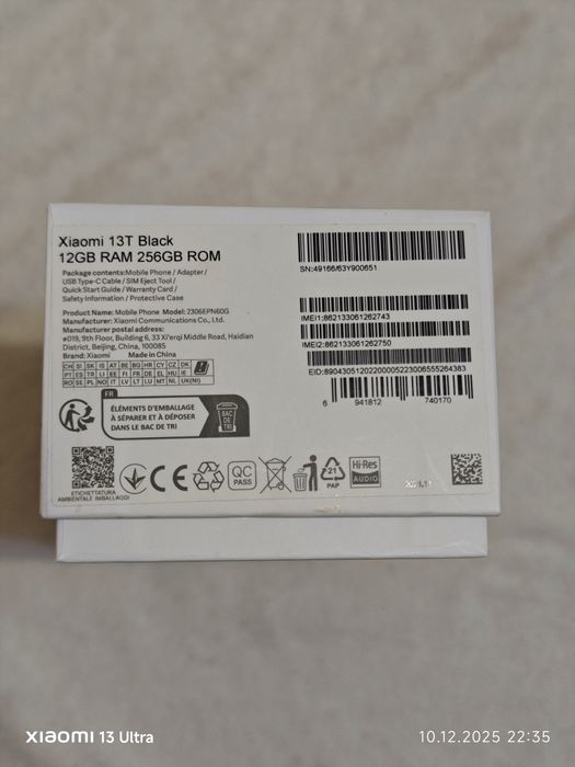 Xiaomi 13 T [12+4] ОЗУ [256] памит