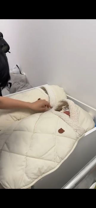 Конверт для двойня цвет молочный беж