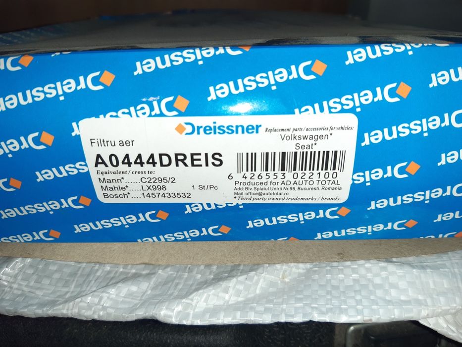 Filtru aer Skoda Fabia 2 VW Polo Sear