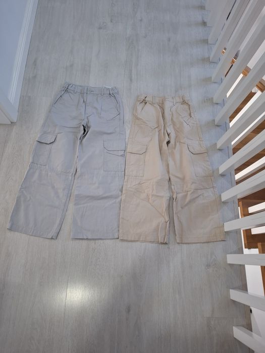 Pantaloni cargo h&m 140 -2 perechi
