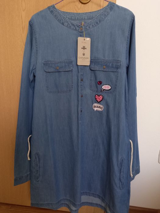 Rochie denim, 16 ani