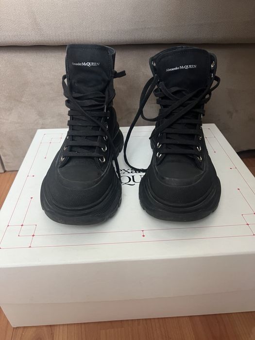 Alexander Mcqueen Tread Slick Boots • 37 Size • Black