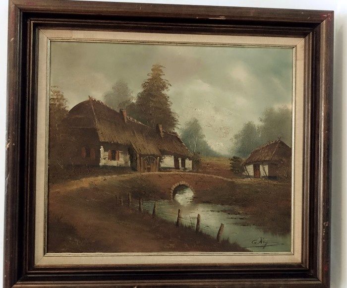 Tablou Ulei pe pânză,o lucrare semnata de o foar