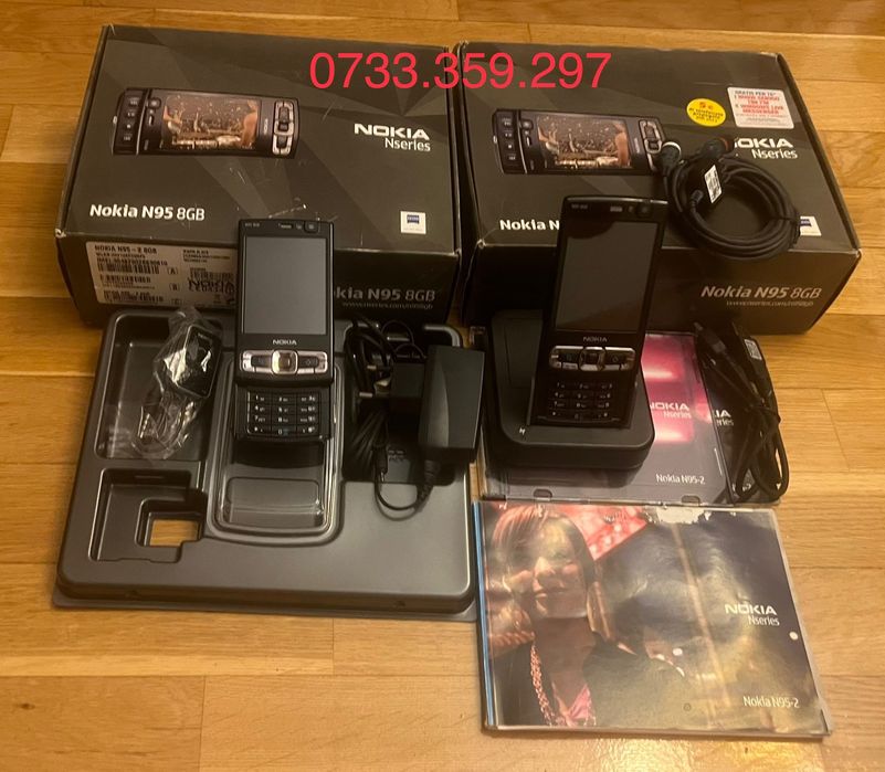 Nokia N95 8GB - CA NOU ! Full Box ! RARITATE Colectie Vintage