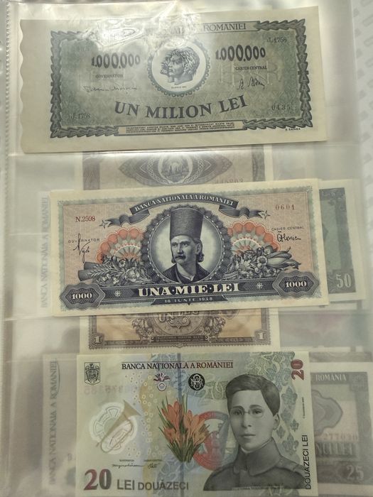 Bancnote UNC de colectie - aprox 450 bucati