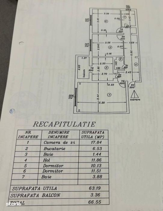 3 camere Exercițiu, Decomandat/ Centrală/ RENOVAT, finisaje superioare