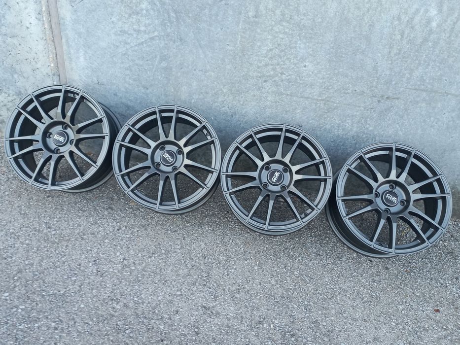 17"4x114.3 O.Z Матт Гънметал Perlude Mitsubushi Hyundai Kia Nissan 7.5j et35 Чисто Нови