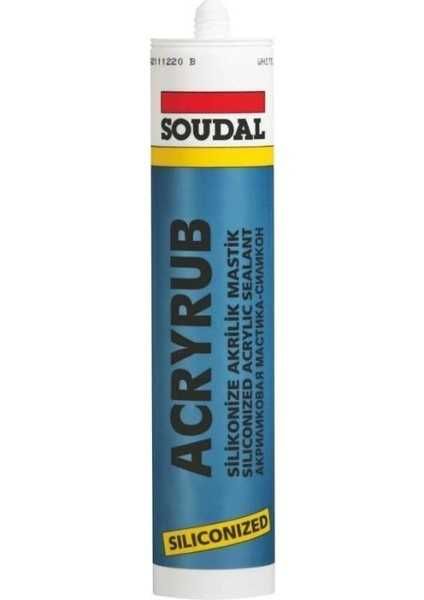 силиконизированный акриловый герметик (Acryrub) производства Soudal.