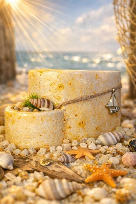 Свечи ручной работы. Аромат "Прибрежный шелк"