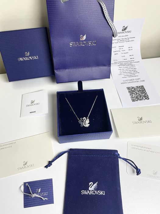 Колие Сваровски Swarovski лебед