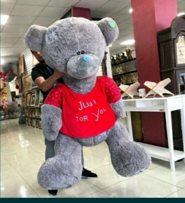 Teddi 1+1 Teddy Bear aksiya +Dastavka arzon narxlarda (Magazin)30/3m