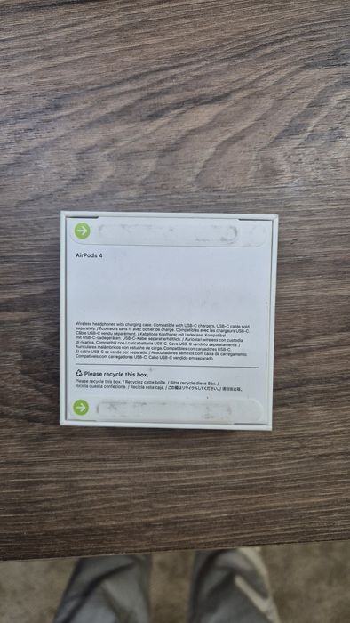 Чисто нови, запечатани Apple AirPods 4 с гаранция