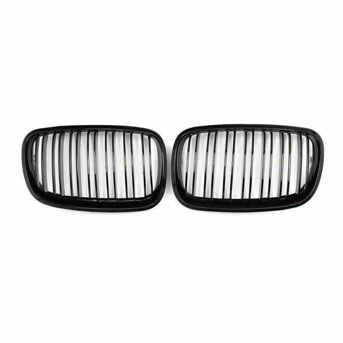 Grila Grile Nari Duble Negre Negru Lucios Radiator Bmw X5 E70 X6 E71