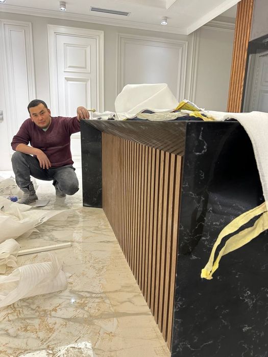 Кварц,акрил,мрамор,гранит,керамогранит