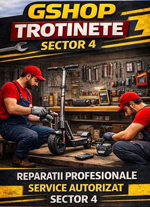 Reparatii trotinete electrice Sector 4 Bucuresti | GShop Atelier