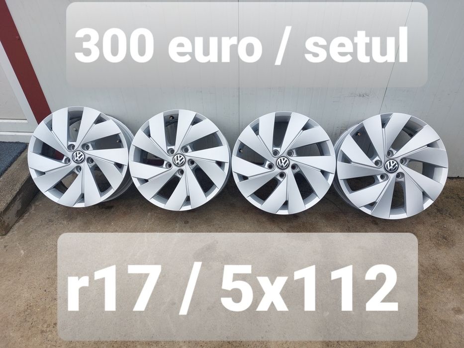 Jante aluminiu originale r17 / Vw Audi Skoda Seat / 5x112