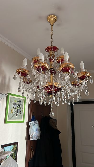 Люстры хрустальные. Чехия в отличном состояниии