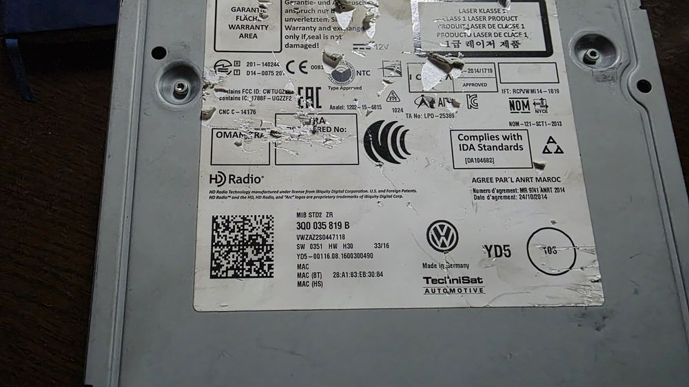 Vand display si  navigatie passat b8,golf 7,tiguan