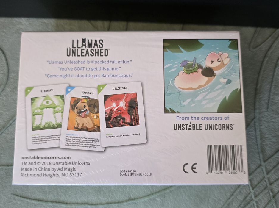 Llamas Unleashed настолна игра