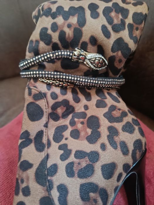 Cizme dama imblanite model leopard