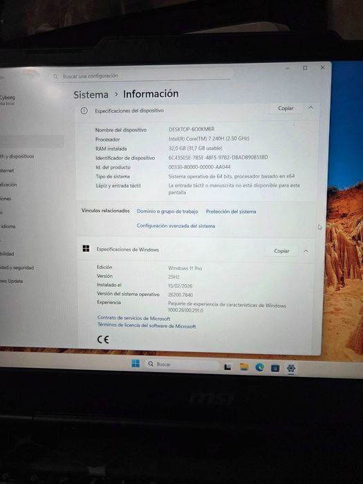 Laptop MSI gaming