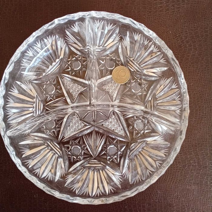 Ордевър от кристално стъкло, Чехословакия, 1980 г