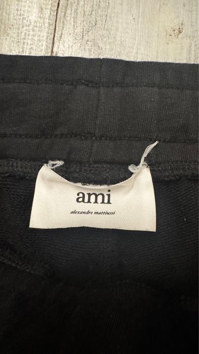 Ami Paris  Pantaloni Scurti Tonal Negri, Marimea S, 100% Bumbac