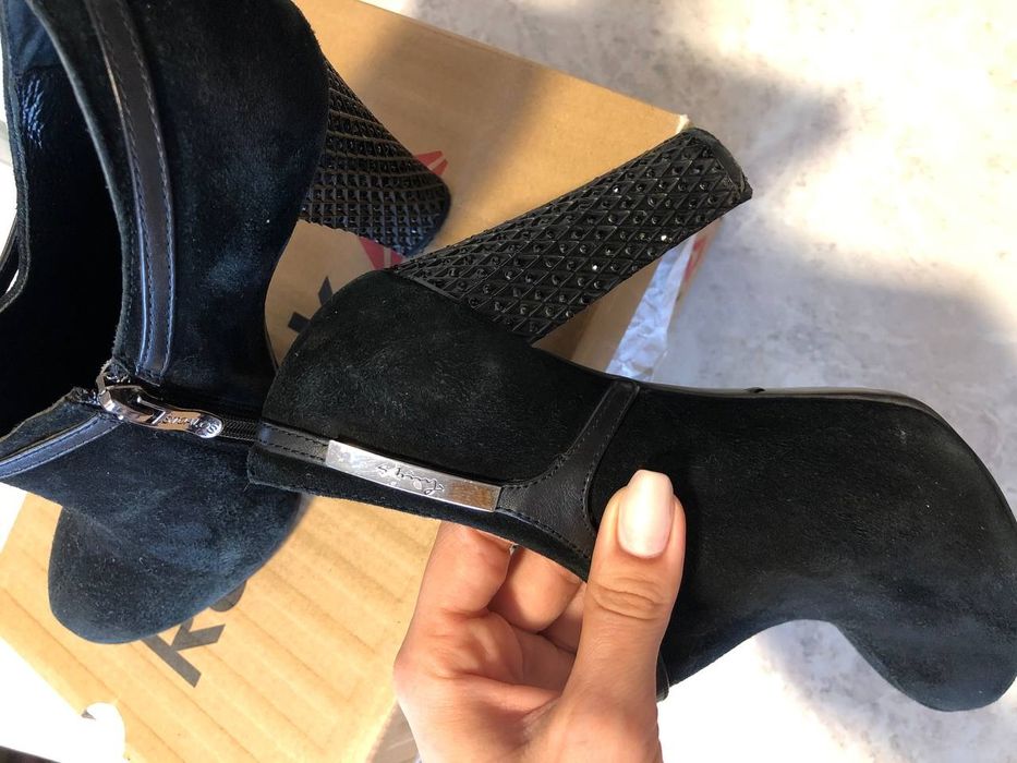 Туфли женские замшевые