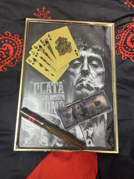 Tablou rășină epoxy realizat manual - A4