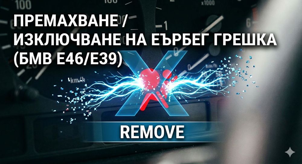 Премахване и Спиране на Грешка за Airbag (Еърбег) на BMW E46/E39