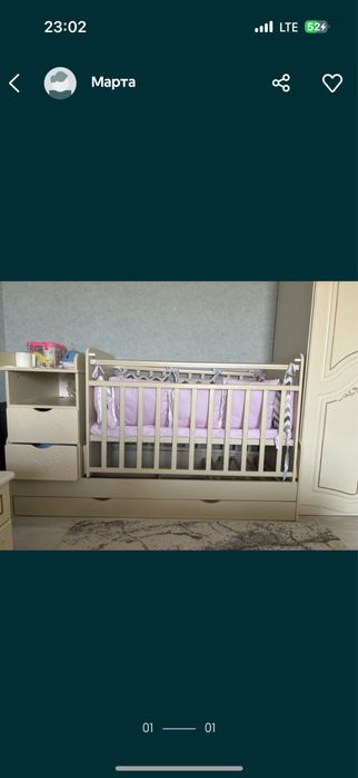 Кровать и шкаф продается