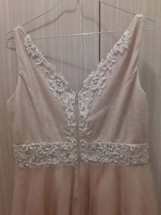 Официална рокля пудра