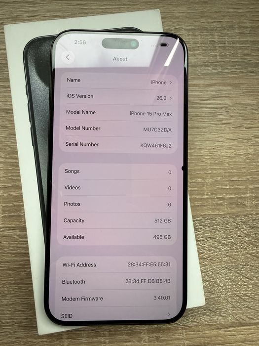 Перфектен! Iphone 15 pro max 512gb