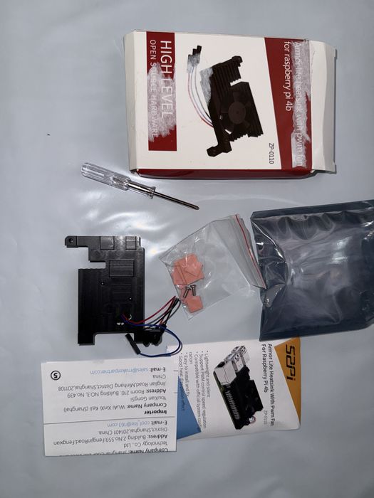 Cooler aluminiu radiator vebtilator PWM GeeekPi ventilator Raspberry Pi 4 B,Armor Lite