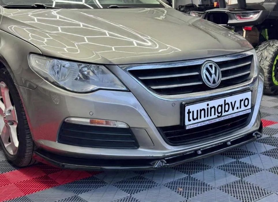 Spoiler Fusta Lip Prelungire Bara Față Volkswagen Passat CC NFL Negru