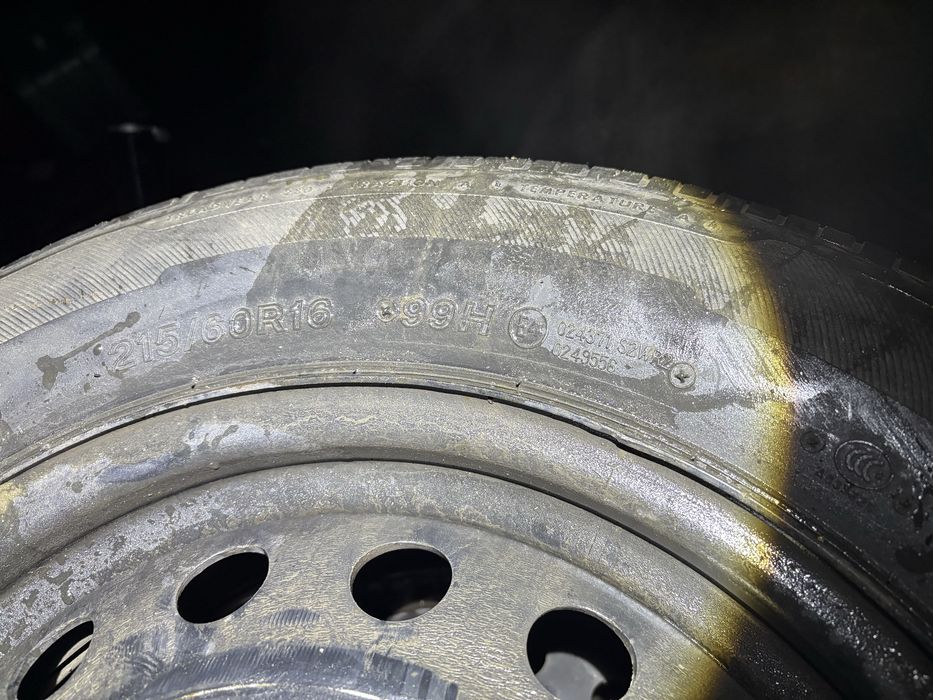 Шины летние 16 на штампе