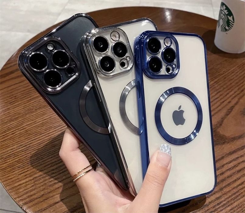 Iphone 13/14/15/16E/16/17/PRO/MAX/PLUS/AIR Husa Rainbow Cerc Magnetic