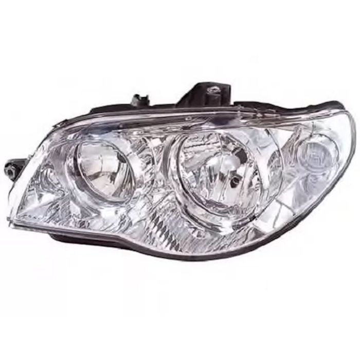 Far Fiat Albea/Palio Weekend (178), 04.2006-2012; Strada 06.1999-10.2004, partea Dreapta, electric, tip bec H7+H7, rama silver, cu motoras, Best Auto Vest