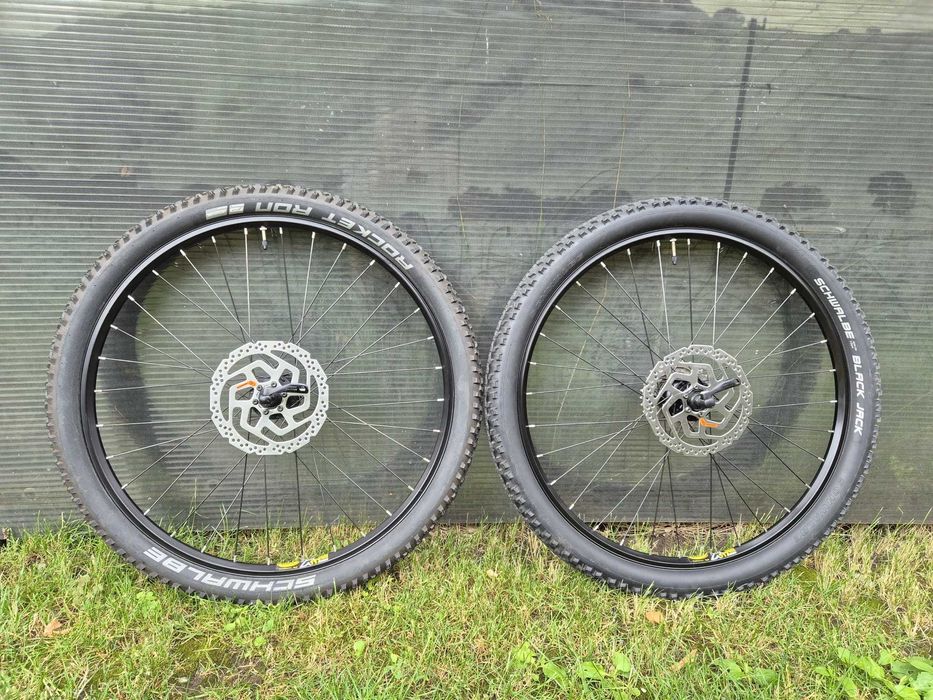 Roti MTB Mavic MX 117, 26inch, caseta Shimano 9 pinioane ,discuri Shimano noi